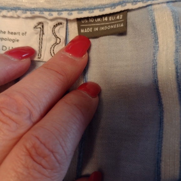 Anthropologie building  size 10 striped top - Picture 8 of 8